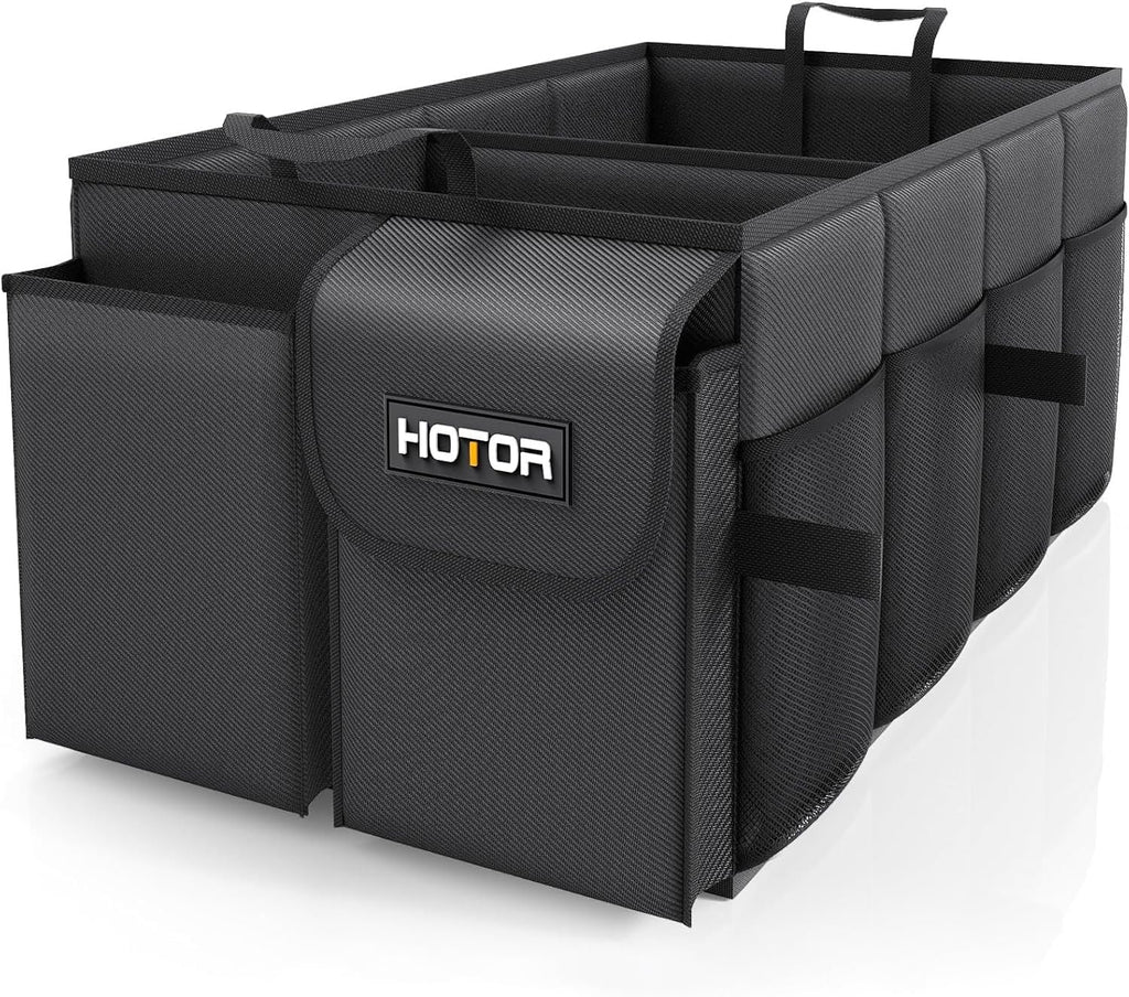 Trunk Organizer - Foldable Trunk Storage for Cars & SUV, Black,  21.3"×12.6"×10.6"