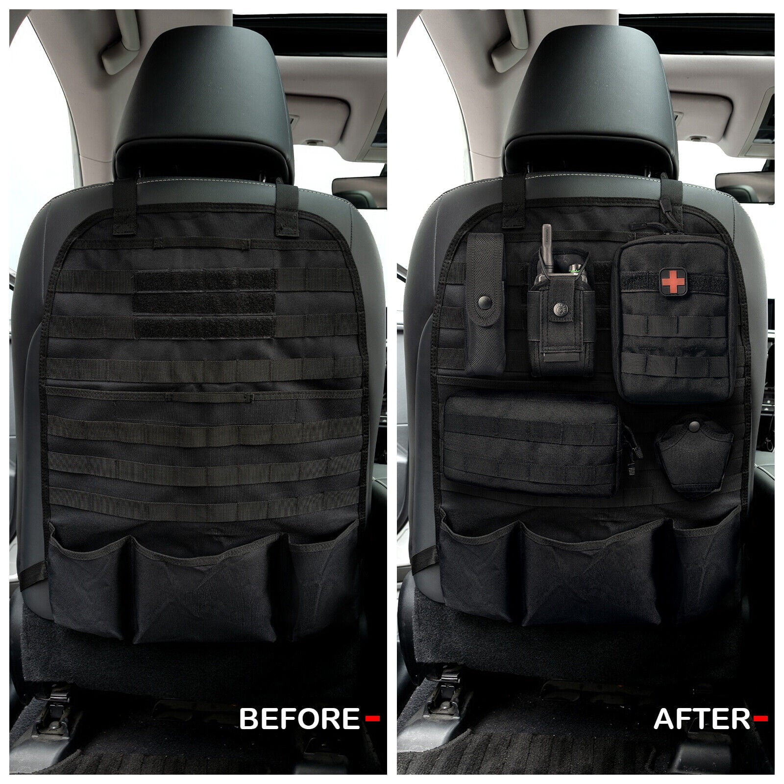 Tactical Tetris for Your Backseat: The MOLLE Masterpiece That Turns Chaos into Car-organization!