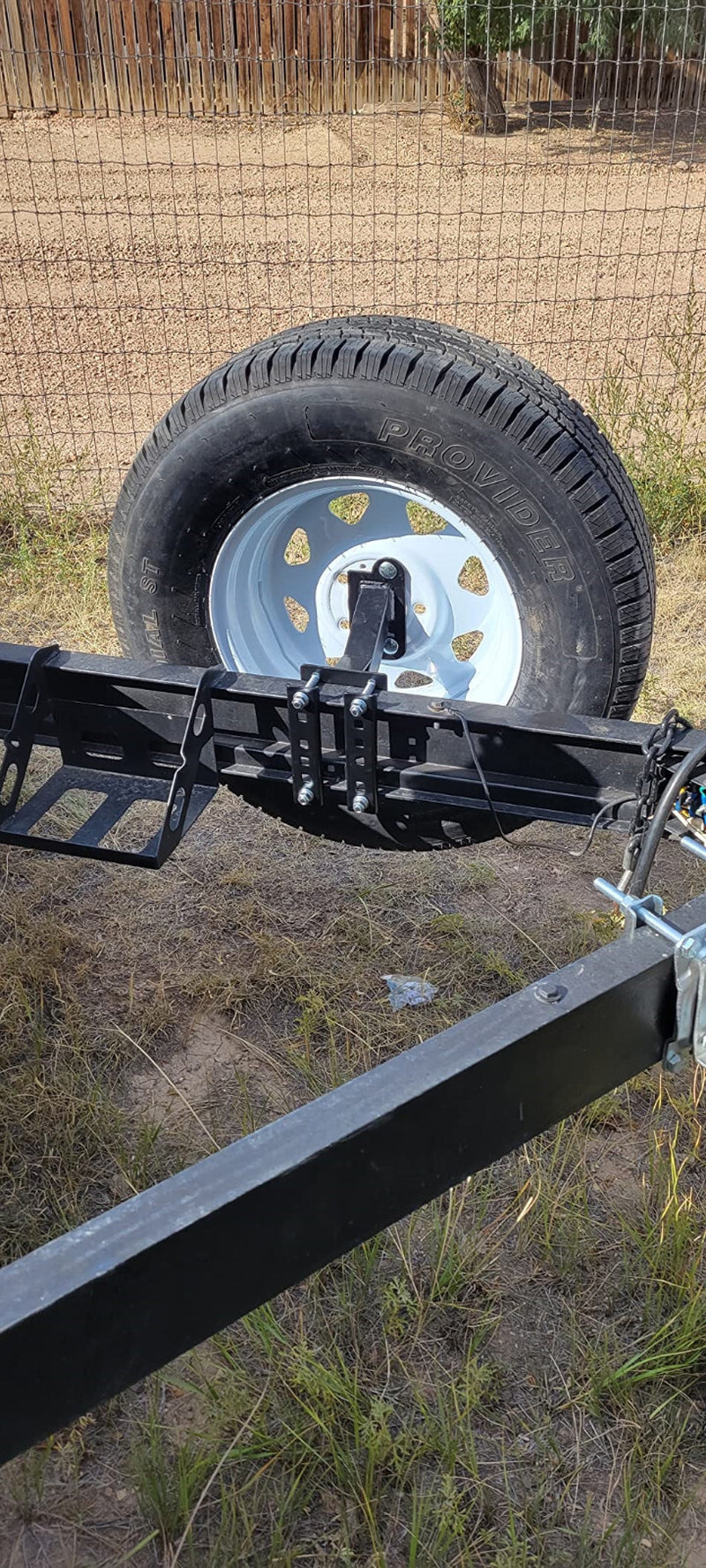 Trailer Spare Tire Side Mount Tire Carrier Wheel Holder Camper RV Boat Tire Rack