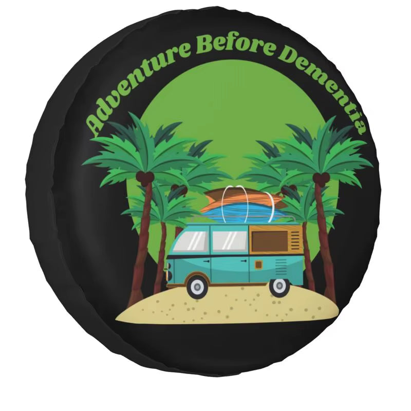 Funny Adventure Tire Cover - Car Wheel Protector Covers - Universal for  SUV, Truck, Camper, Travel Trailer