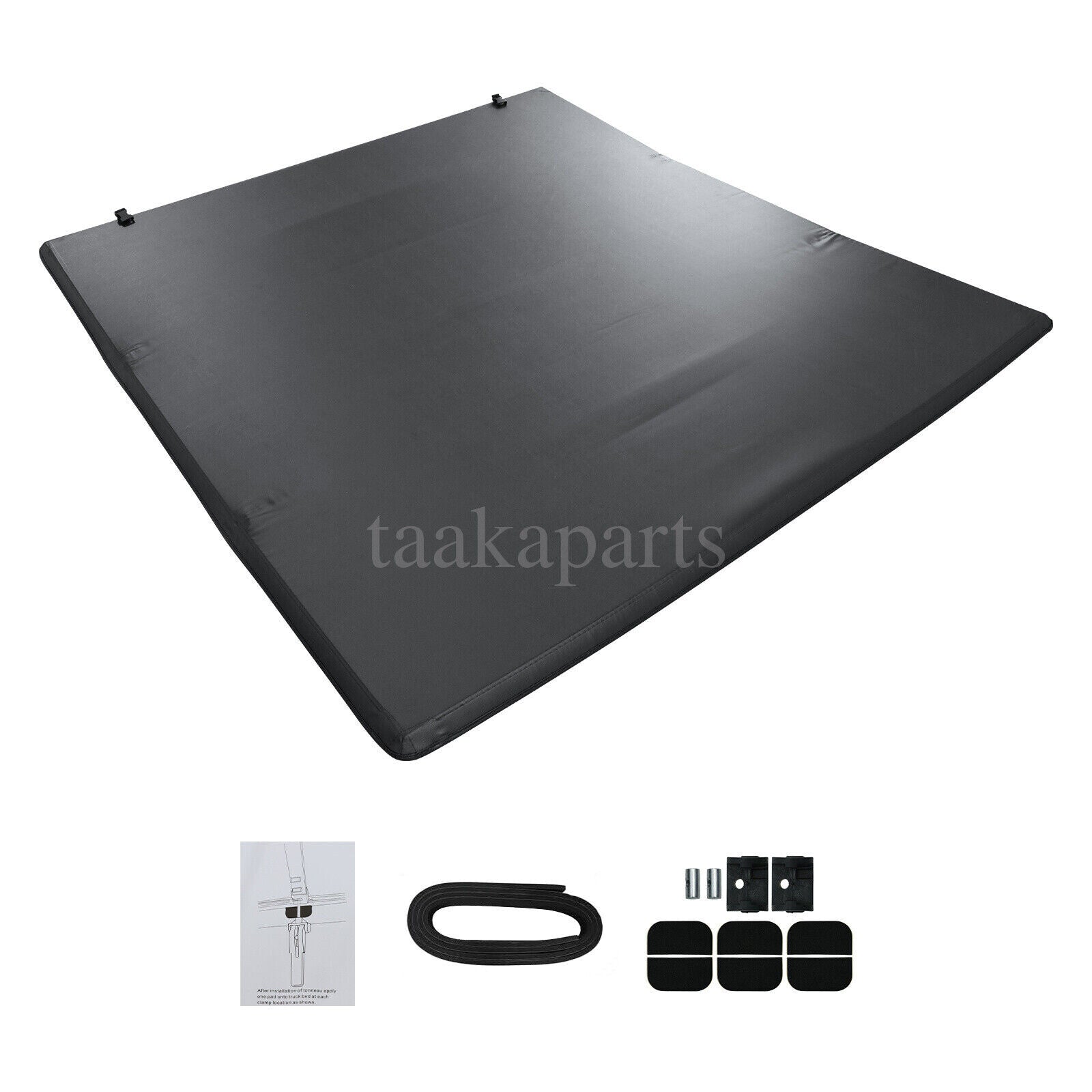 6.4' Quad Fold Tonneau Bed Cover for Dodge Ram 2002-2023