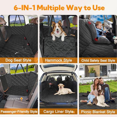 Canine Chauffeur's Ultimate Seat Shield: The Invincible Drool-Dampening Dog Hammock for Your Ride, Because Muddy Paws and Backseat Shenanigans Shouldn't Ruin Your Style!