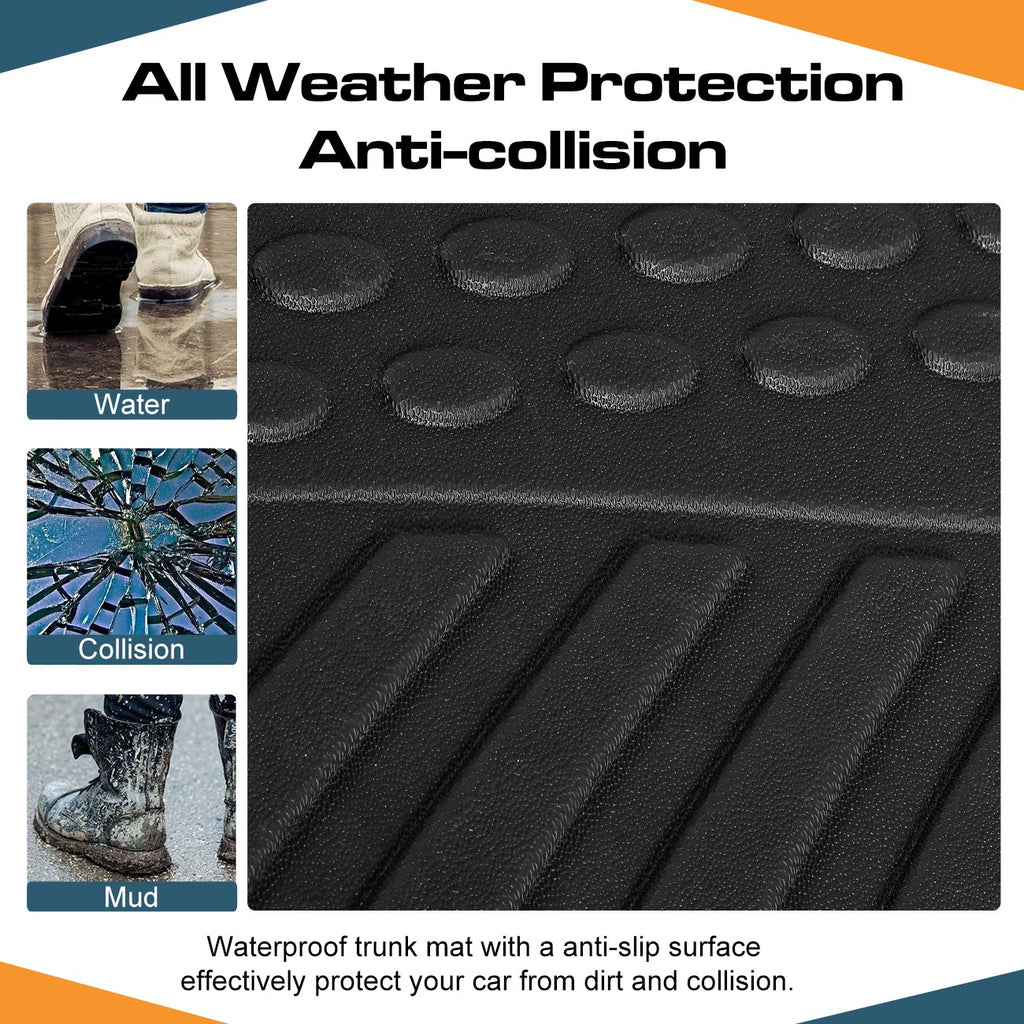 Floor Mats Liners for 2015-2025 Ford F-150/F-150 Lightning Super Crew Cab TPE