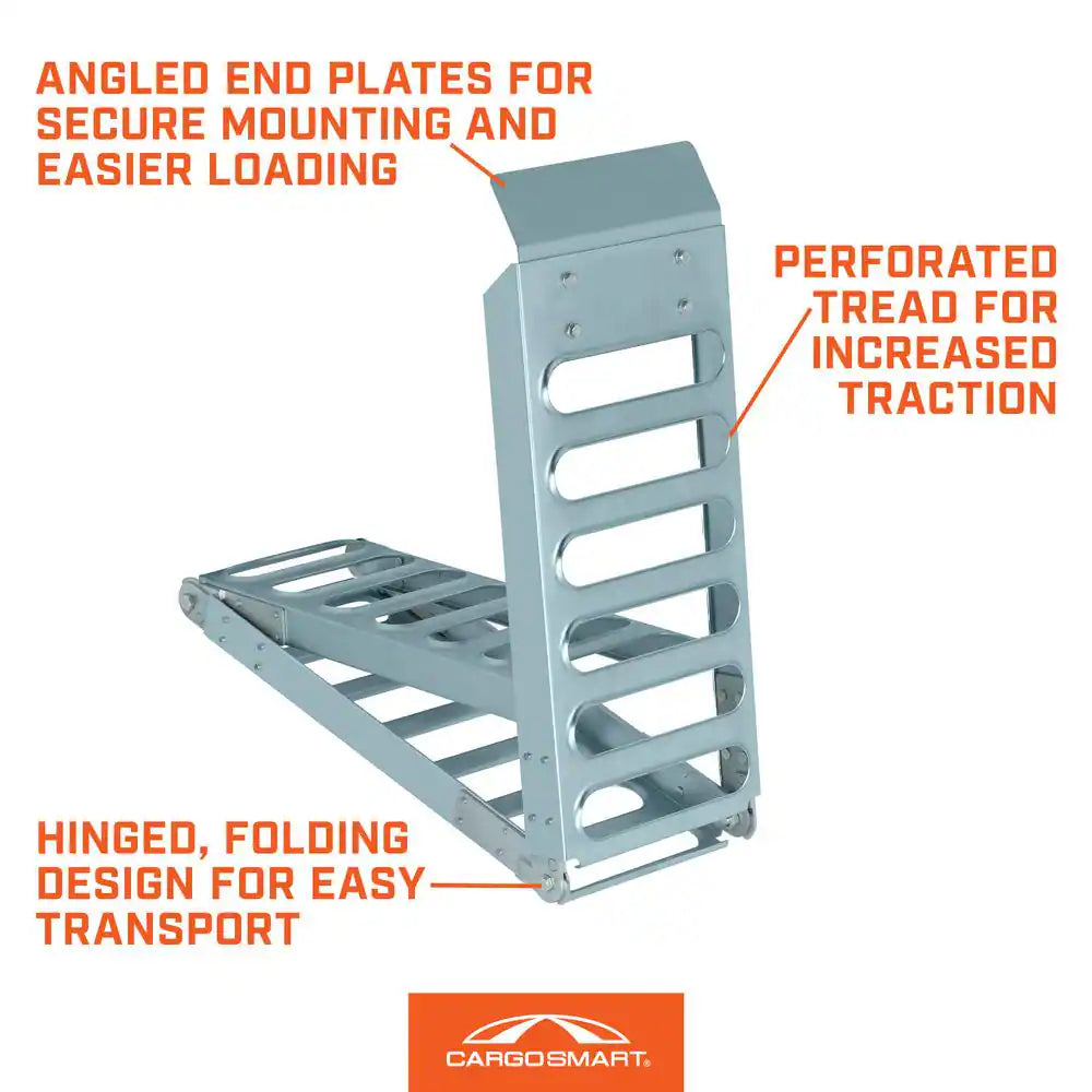 9 In. W X 72 In. L 500 Lb. Capacity Steel Tri-Fold Truck Loading Ramp (Includes 1 Ramp)