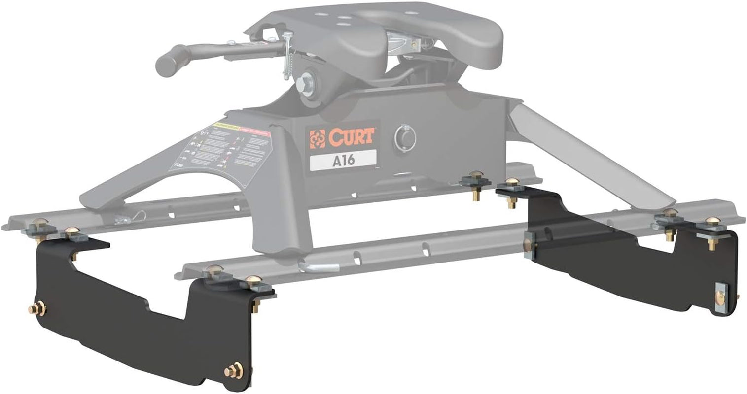 5Th Wheel Installation Brackets,  Ford F-150, except 5.5-Foot Bed, CARBIDE BLACK POWDER COAT 16441