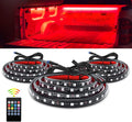 3PCS 60 Bed Light Strip 270 LED with On/Off Switch Blade Fuse Splitter Extension Cable for Cargo, Pickup Truck, SUV, RV, Boat,2 Years Warranty