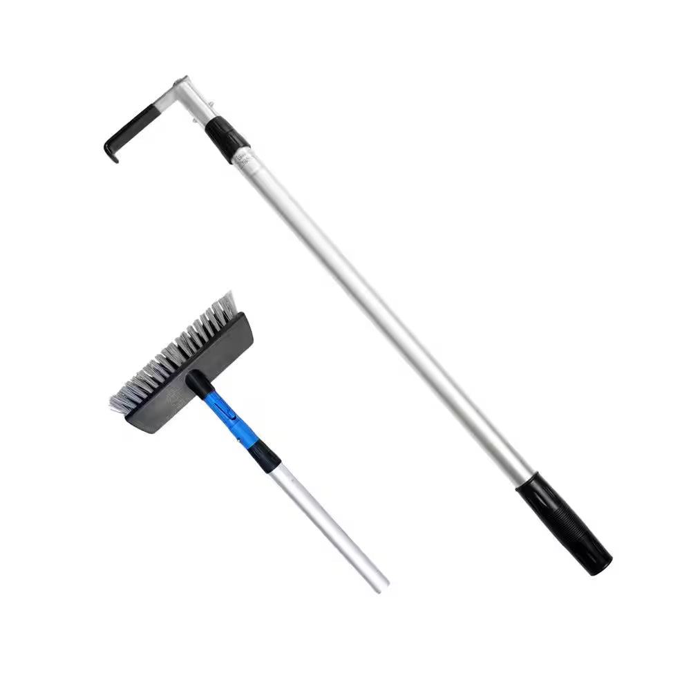 Pickup Truck Multi-Use Grabber Hook - Telescoping Cargo Retriever - Snow Debris Broom  Heavy Duty 