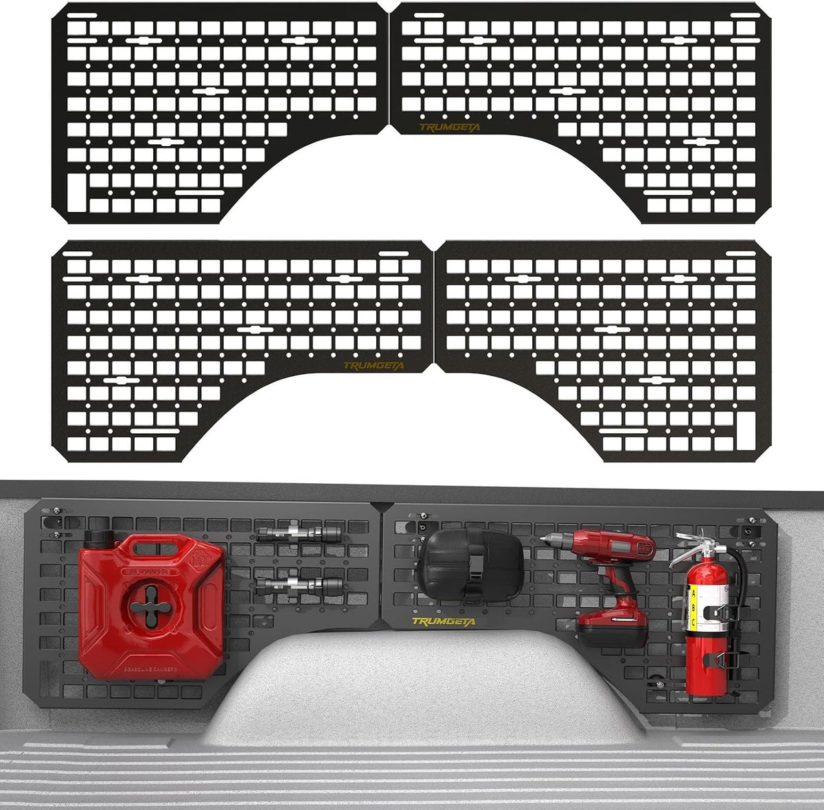 Front & Side Bed MOLLE Panel for Jeep Gladiator/ Ford Maverick/ Chevy Silverado