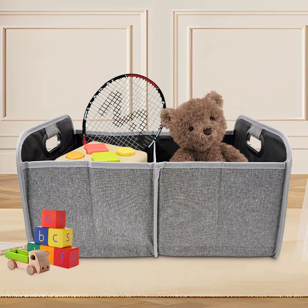 35L Foldable Portable Car Storage Box - Multi-Functional Space-Saving Solution for Vehicles and Outdoor Activities