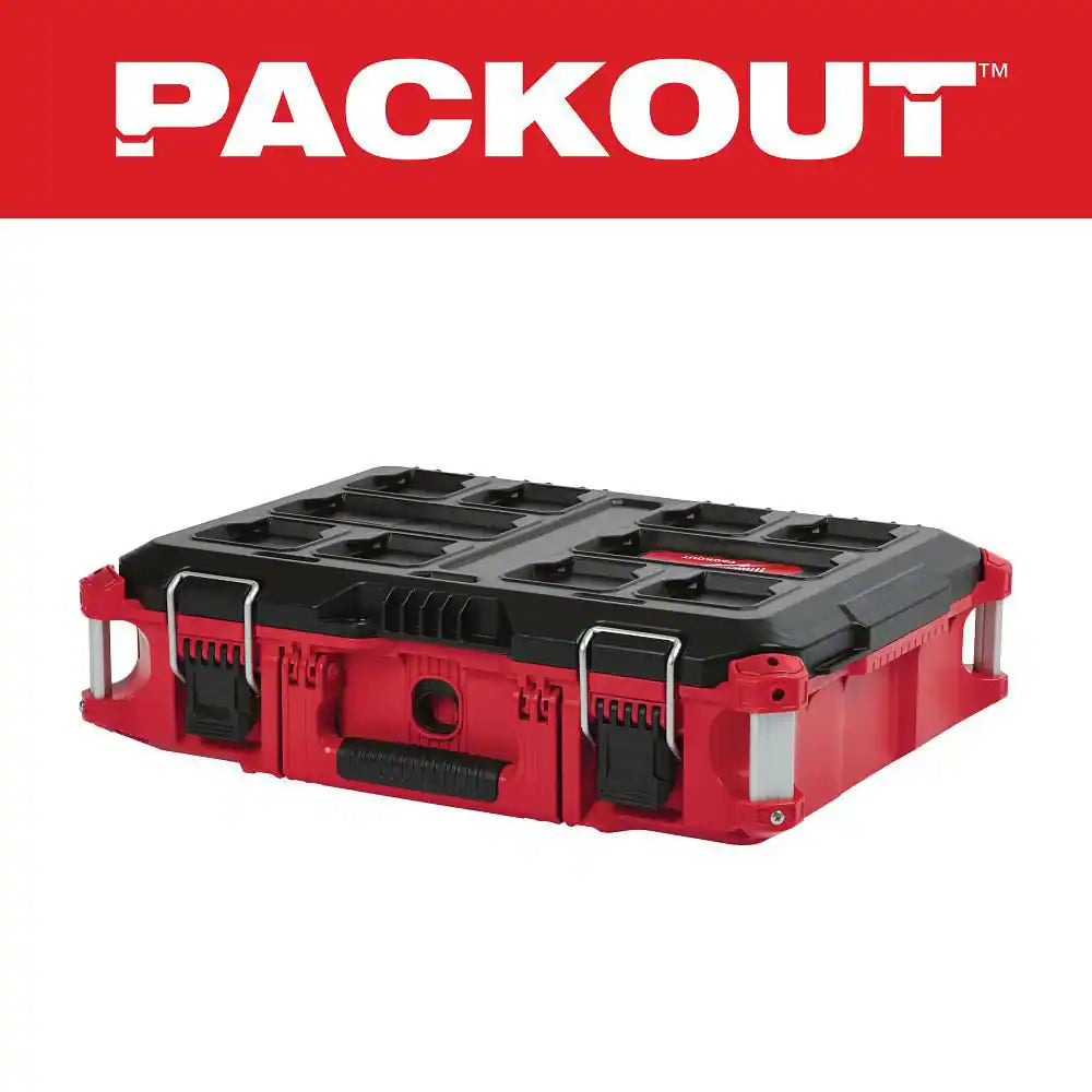 PACKOUT 22 In. Medium Red Tool Box with 75 Lbs. Weight Capacity