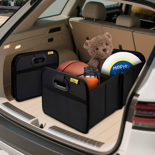 35L Foldable Portable Car Storage Box - Multi-Functional Space-Saving Solution for Vehicles and Outdoor Activities