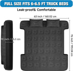 Truck Bed Air Mattress Inflatable Air Mattress for 6.0-6.5Ft Short Truck Pickup Air Mattress for Camping Outdoor Bed Mattress for Travel Quick Inflation Mattress with Carry Bag