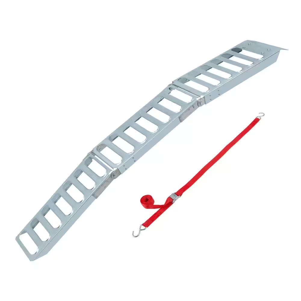 9 In. W X 72 In. L 500 Lb. Capacity Steel Tri-Fold Truck Loading Ramp (Includes 1 Ramp)
