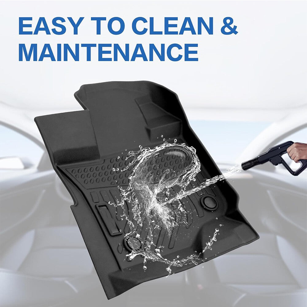 Floor Mats Liners for 2015-2025 Ford F-150/F-150 Lightning Super Crew Cab TPE