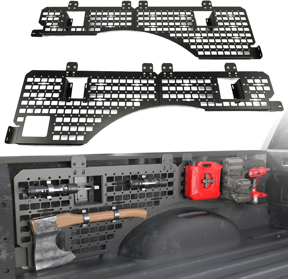 Front & Side Bed MOLLE Panel for Jeep Gladiator/ Ford Maverick/ Chevy Silverado