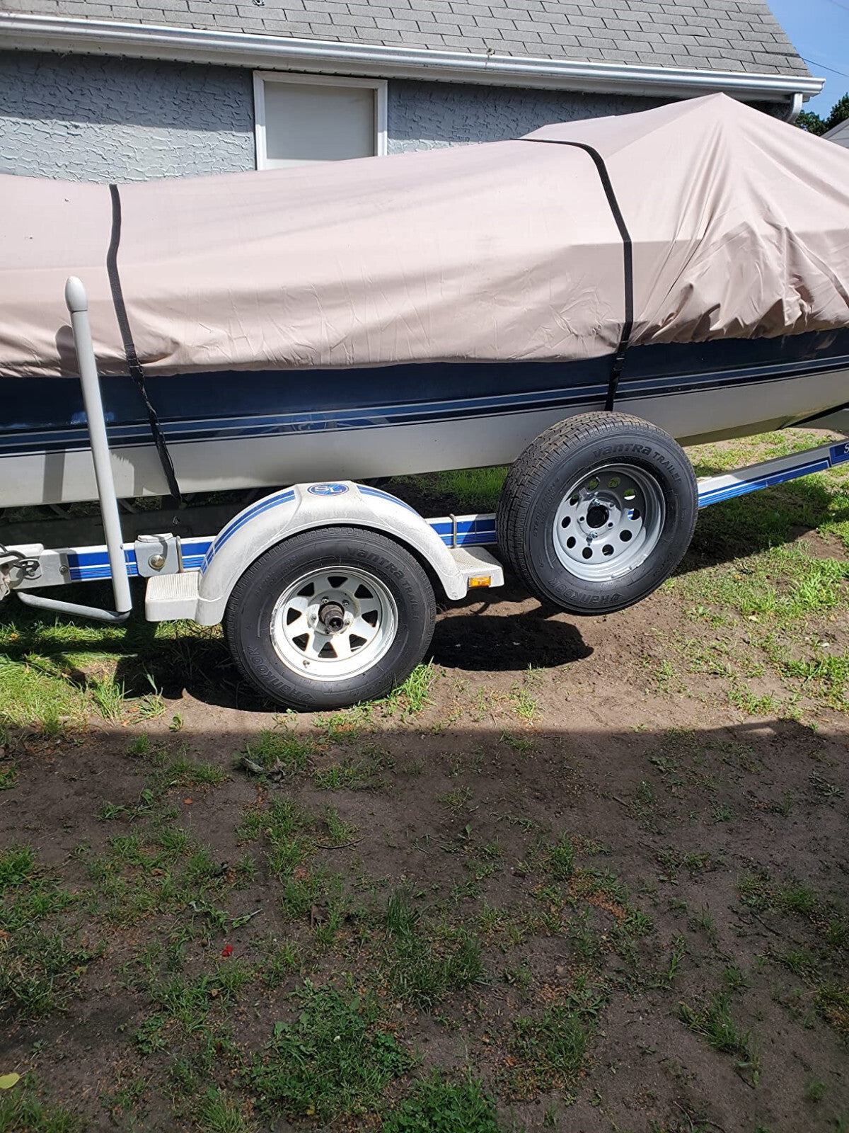 Trailer Spare Tire Side Mount Tire Carrier Wheel Holder Camper RV Boat Tire Rack