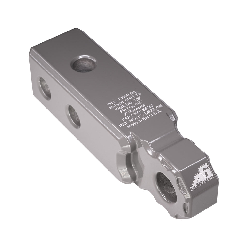 Agency 6 Recovery Hitch Shackle Block - 2" Receiver