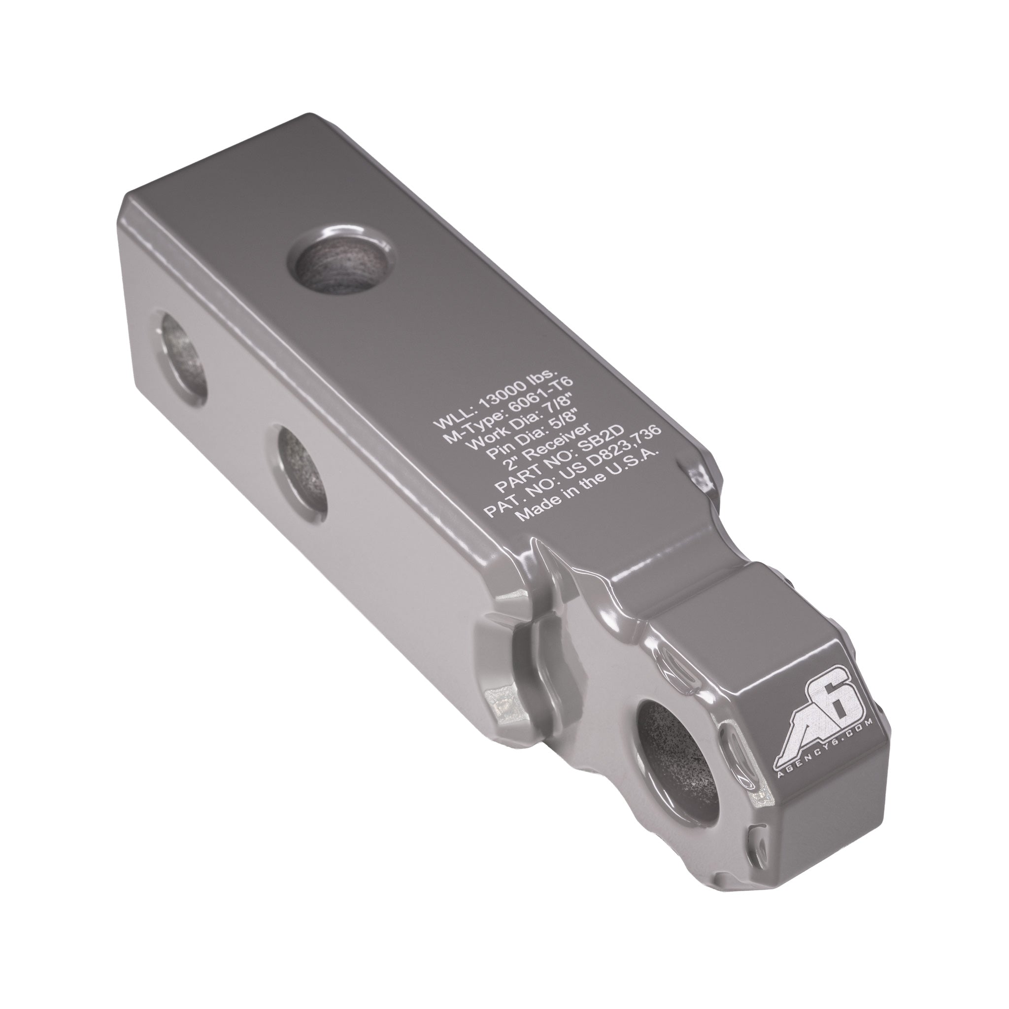 Agency 6 Recovery Hitch Shackle Block - 2" Receiver