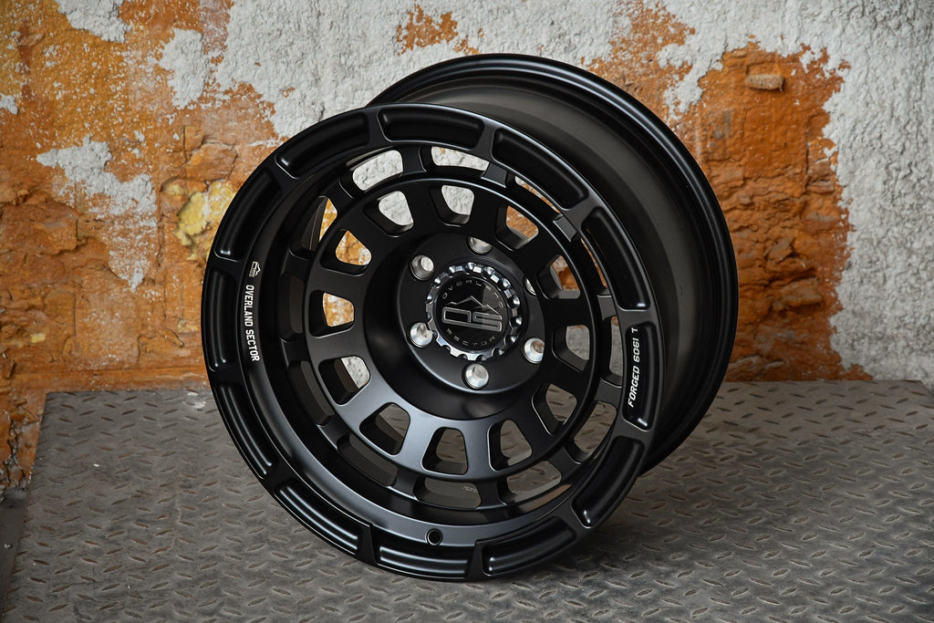 Overland Sector Badlander Forged 17x9 +0 6x135/6x139.7mm 106.1mm All Satin Black