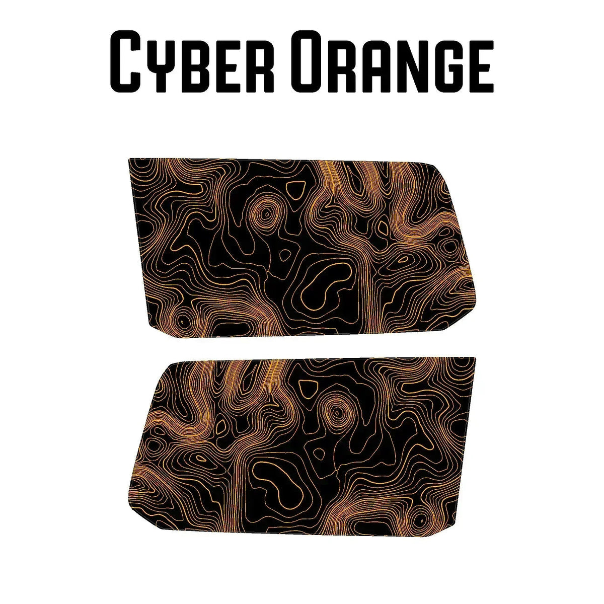 Topographic Rear Window Map Overlays - 2024+ Land Cruiser