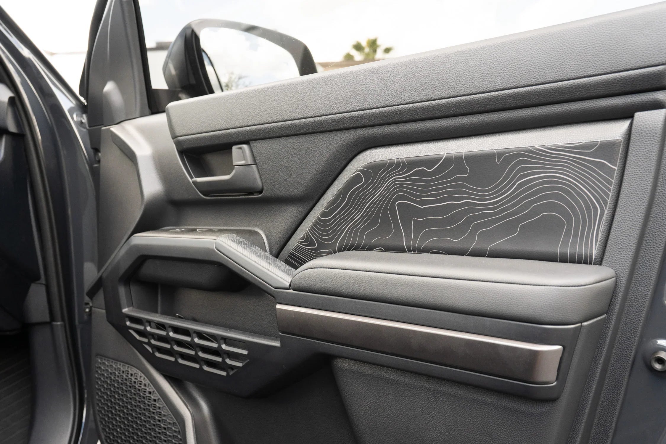 Topographic FRONT Door Armrest Panel Protection - 2024+ Tacoma / 2025+ 4Runner