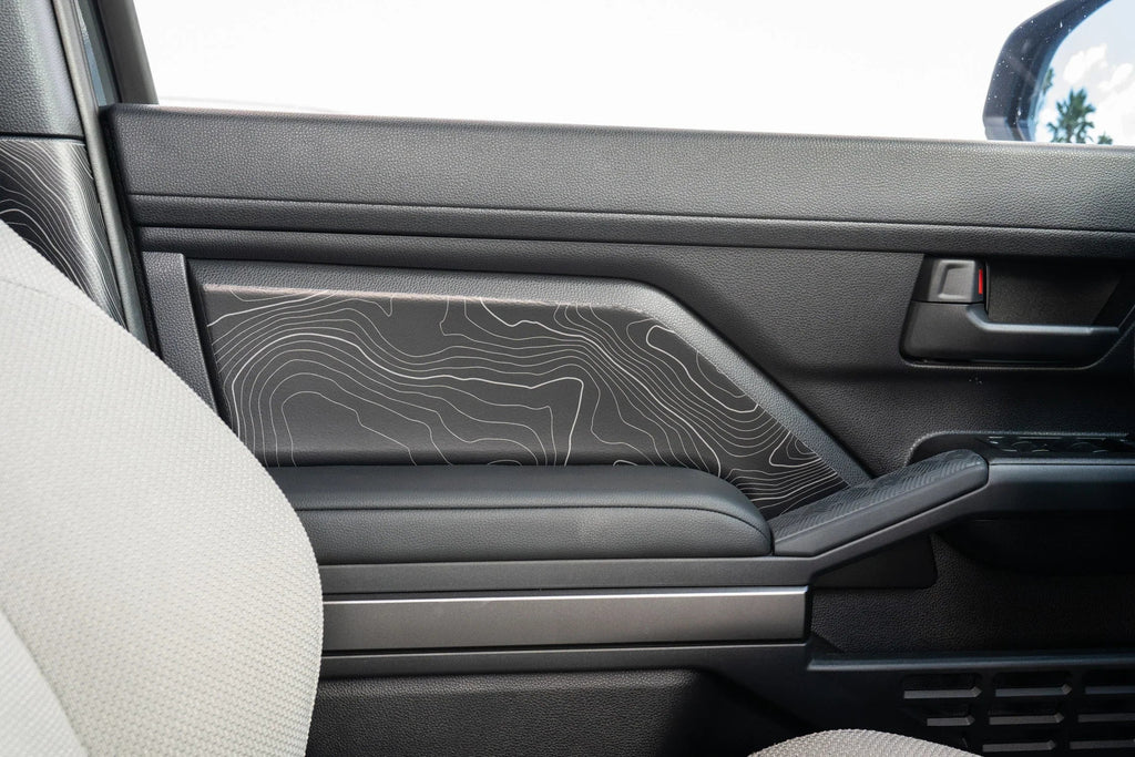 Topographic FRONT Door Armrest Panel Protection - 2024+ Tacoma / 2025+ 4Runner