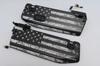Freedom Series Sun Visor Overlays - 2018+ Wrangler JL / Gladiator JT