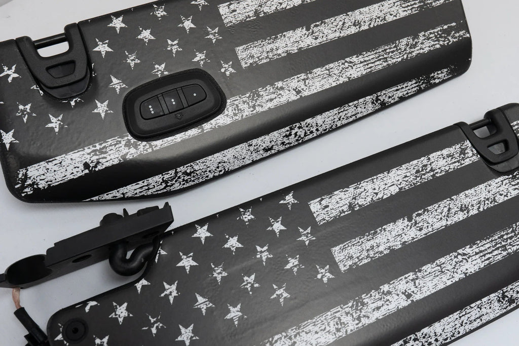 Freedom Series Sun Visor Overlays - 2018+ Wrangler JL / Gladiator JT