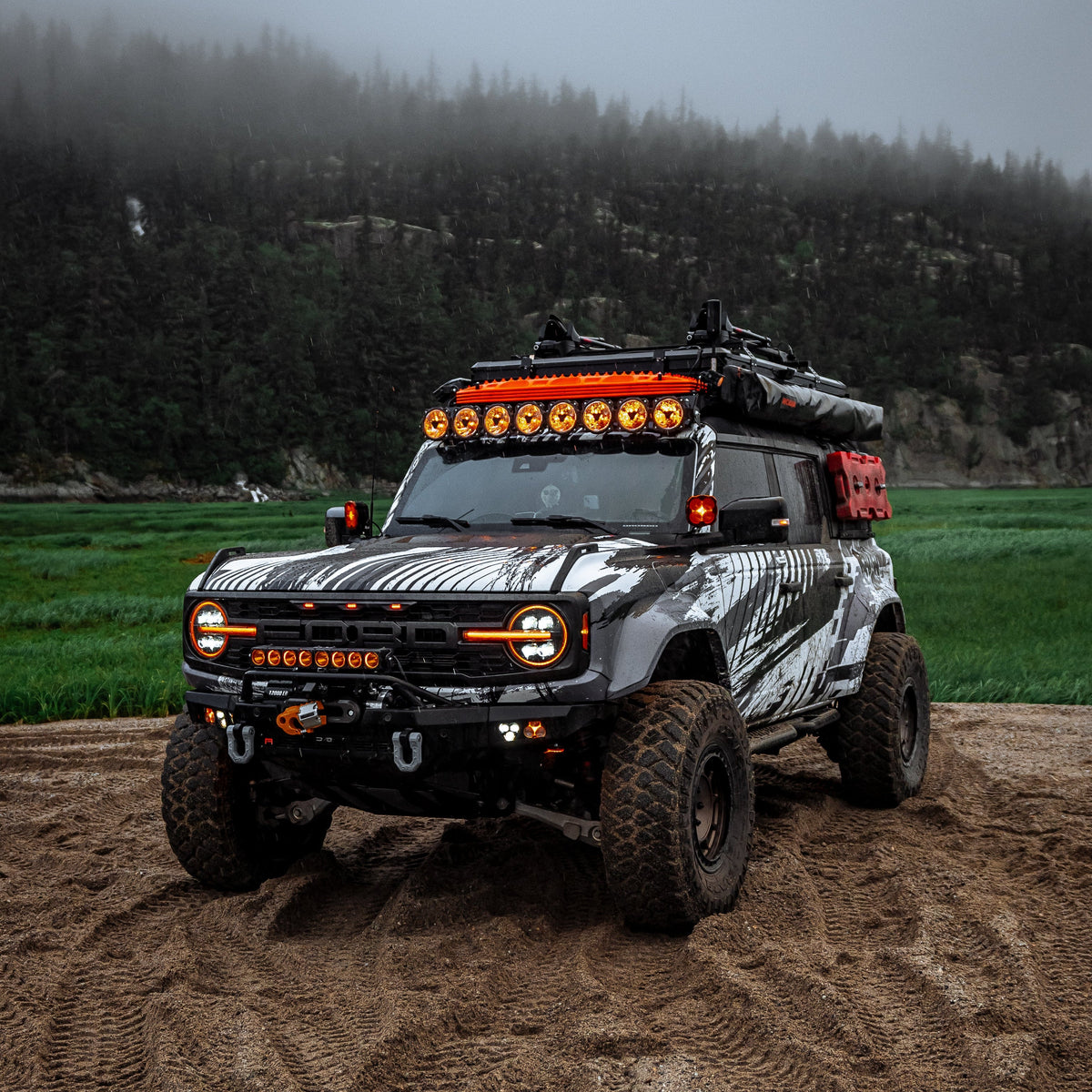 KC light bar mount