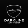 Logo of Darkline Auto Design with a shield-like shape and stylized letter 'G' on a black background.