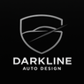 Logo of Darkline Auto Design with a shield-like shape and stylized letter 'G' on a black background.