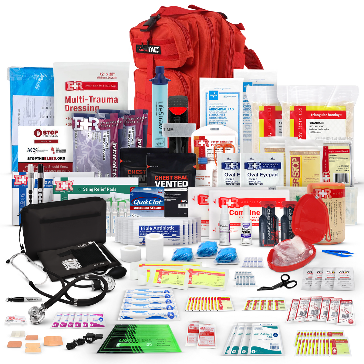 Fully Stocked Rucksack Assault Trauma Tactical IFAK Kit