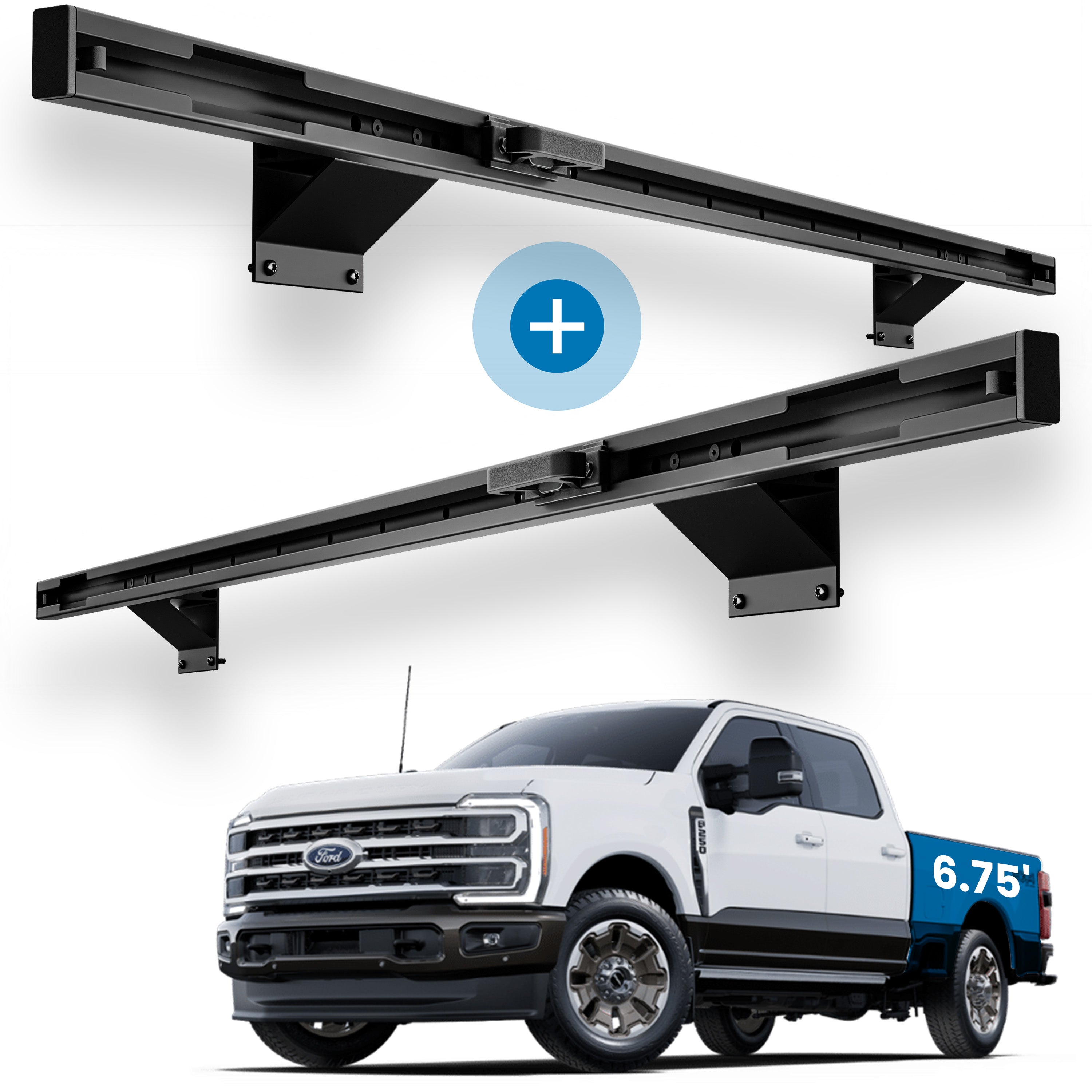 Integral Rails + Tie-down Cleats - Ford Super Duty 2017+
