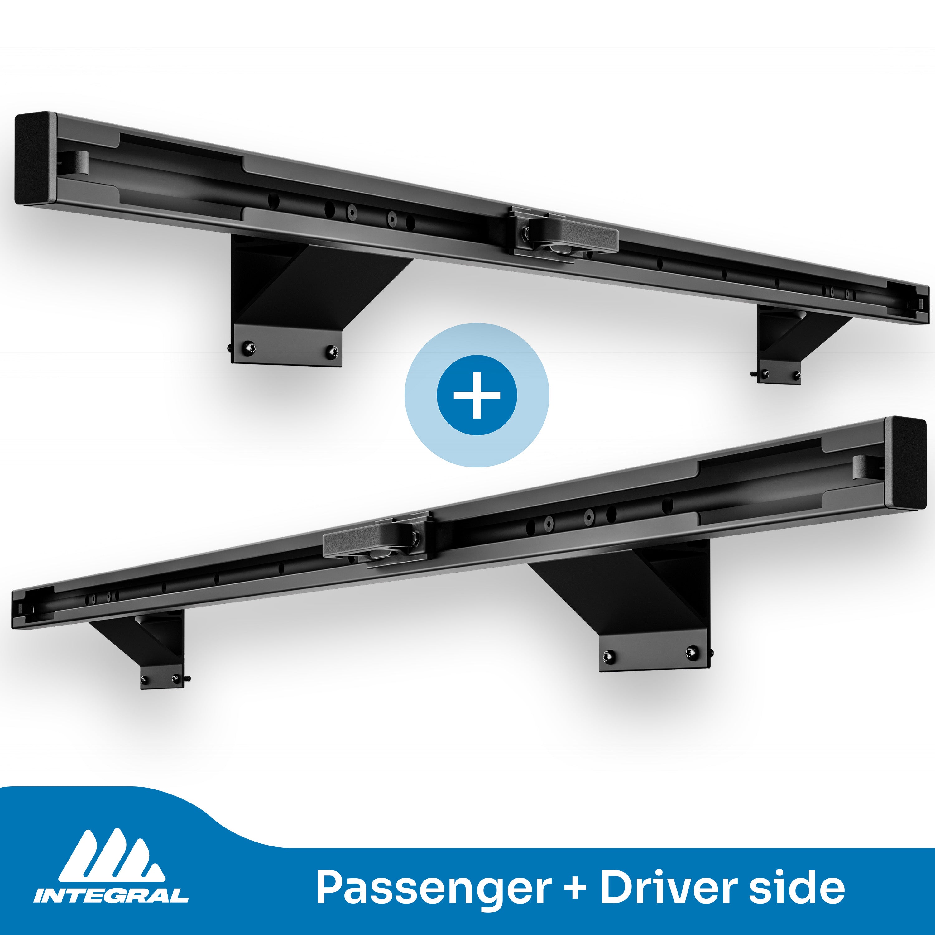 Integral Rails + Tie-down Cleats - Ford F150 & Raptor 2015+ (5.5' Bed Only)