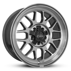 Overland Sector Hyperdrive Flow Formed 17x8.5 +25 5x108/5x114.3 73.1mm Gloss Gun Metal/Machined Face