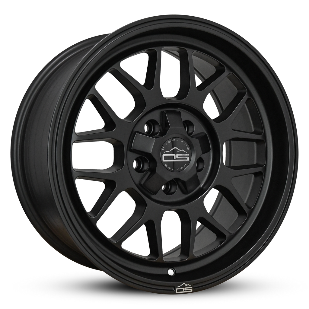 Overland Sector Hyperdrive Flow Formed 17x8.5 +25 5x108/5x114.3 73.1mm All Satin Black