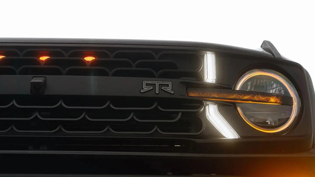 Topo Signature DRL Bar Overlays (Printed Series) - 2021+ Bronco (Signature Headlights)