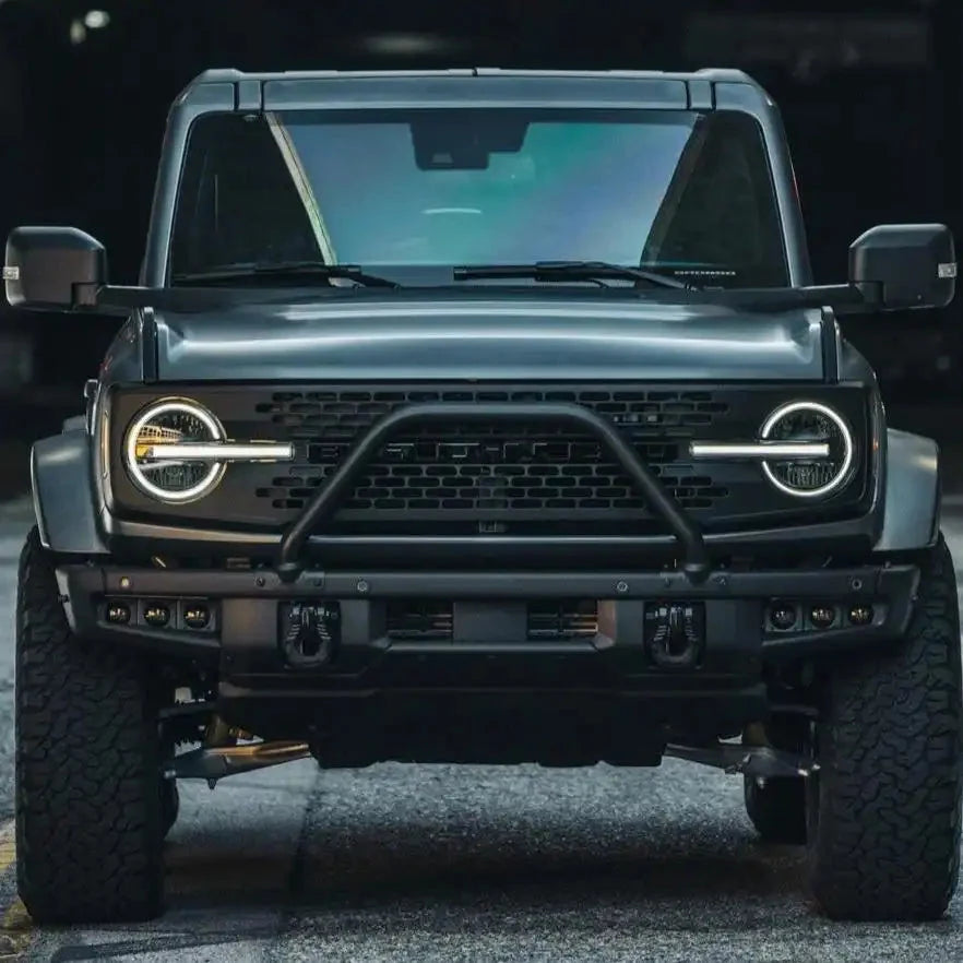 2021-2026 Ford Bronco Triple LED Fog Light Kit - Steel Modular Bumper | 90W
