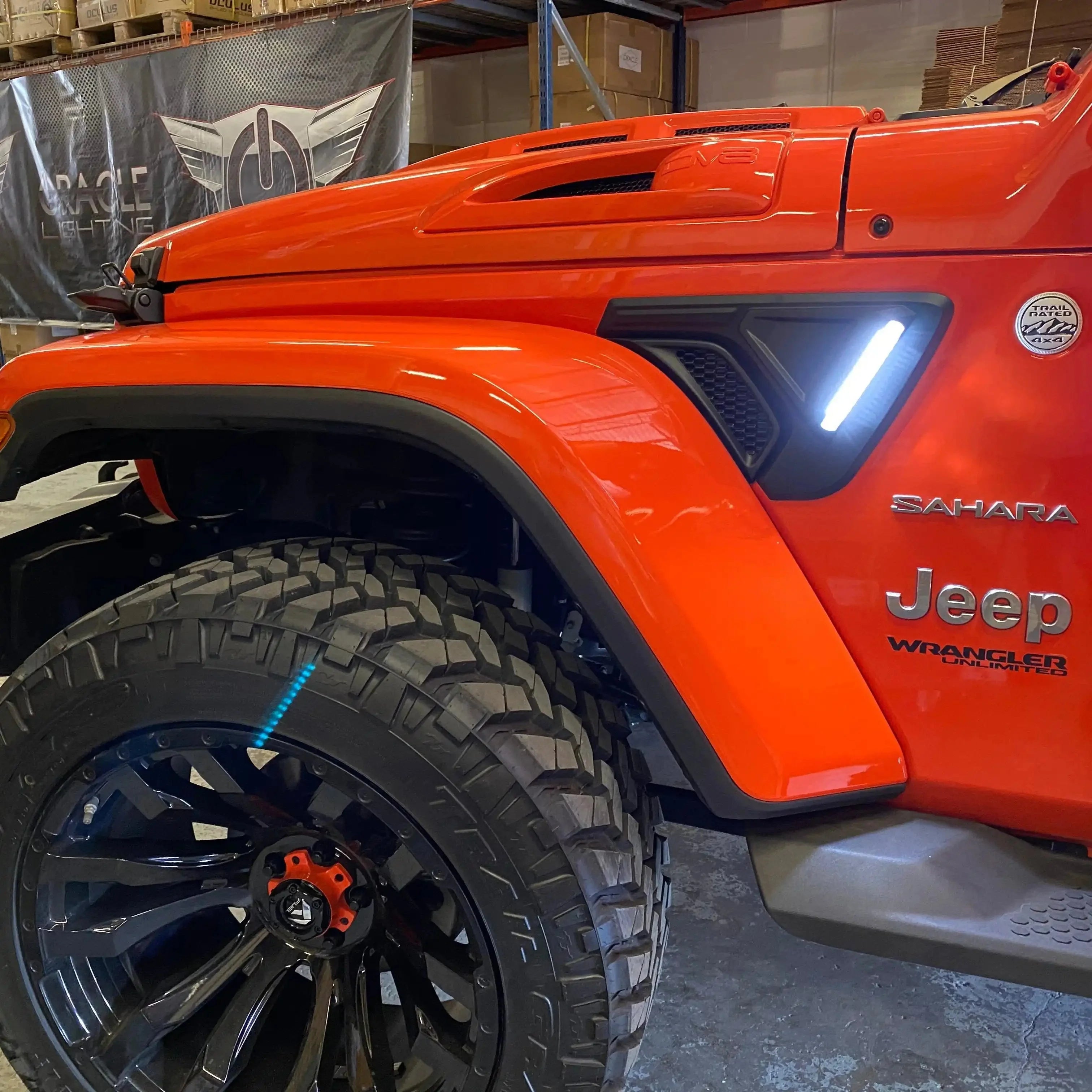 Jeep Wrangler JL & Gladiator JT Sidetrack LED Fender Lights - Entry & Turn Signal | ORACLE