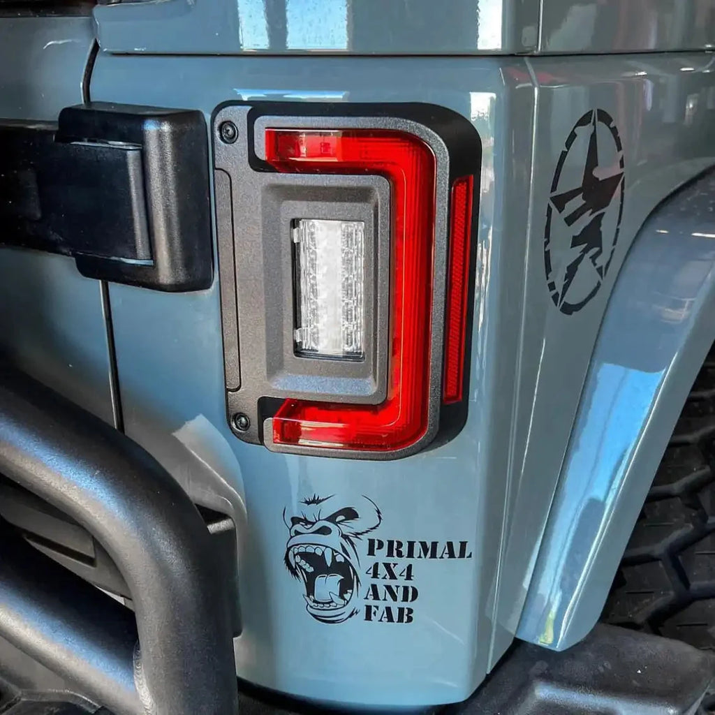 V2 | 2007-2017 Jeep Wrangler JK Flush Mount LED Tail Lights | Low-Profile Trail Protection