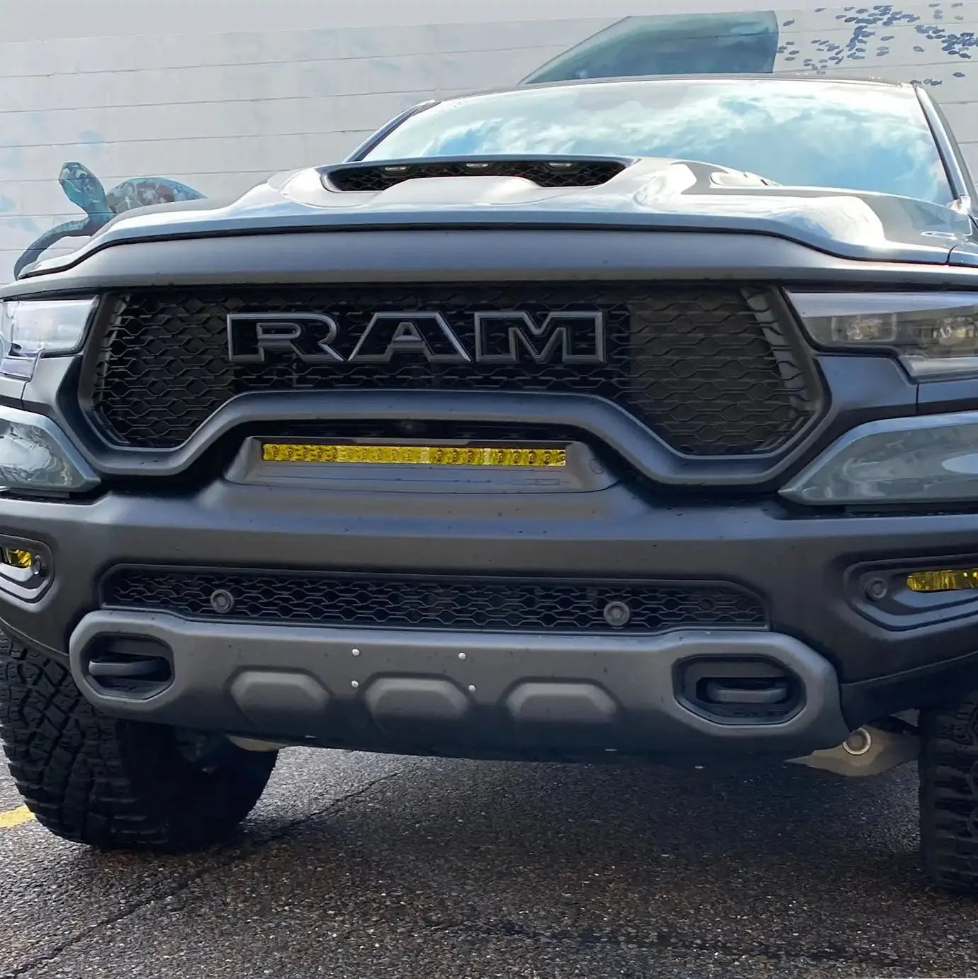 2019-2026 RAM Rebel/TRX/RHO Front Bumper Flush LED Light Bar | 100W 12,000 Lumens