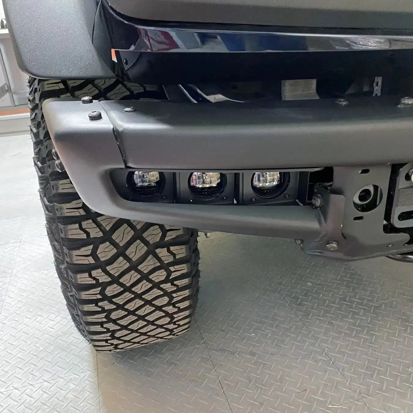 2021-2026 Ford Bronco Triple LED Fog Light Kit - Steel Modular Bumper | 90W