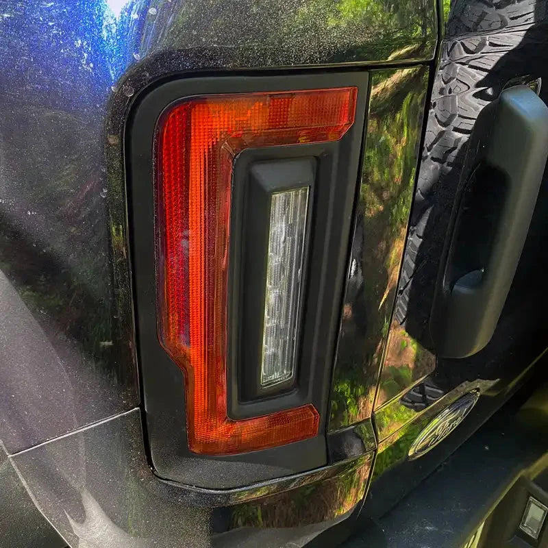 V2 | 2021-2025 Ford Bronco Flush Mount LED Tail Lights - Low Profile | 1,400 Lumens