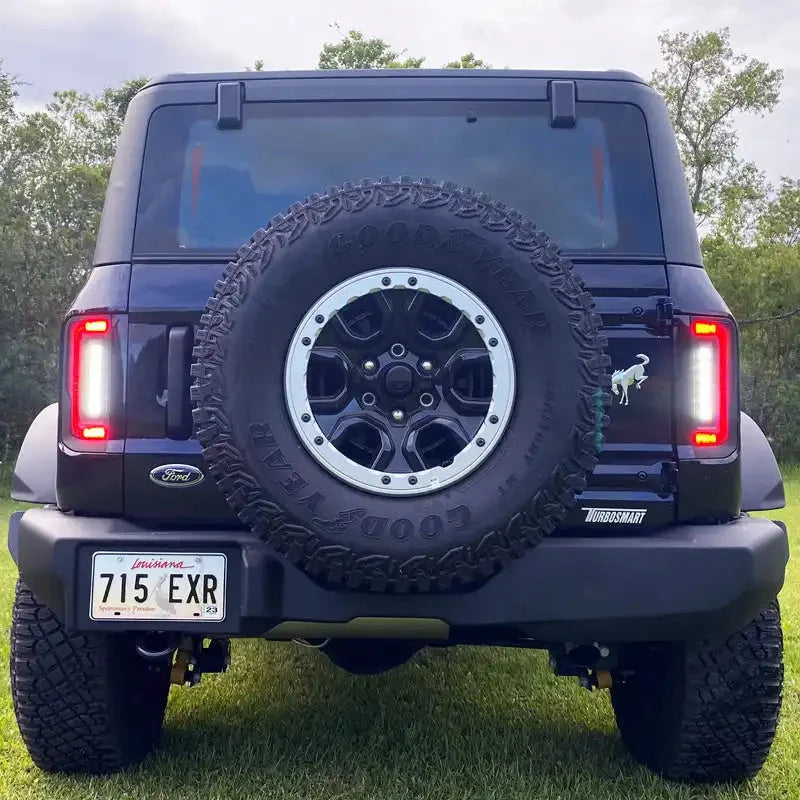 V2 | 2021-2025 Ford Bronco Flush Mount LED Tail Lights - Low Profile | 1,400 Lumens