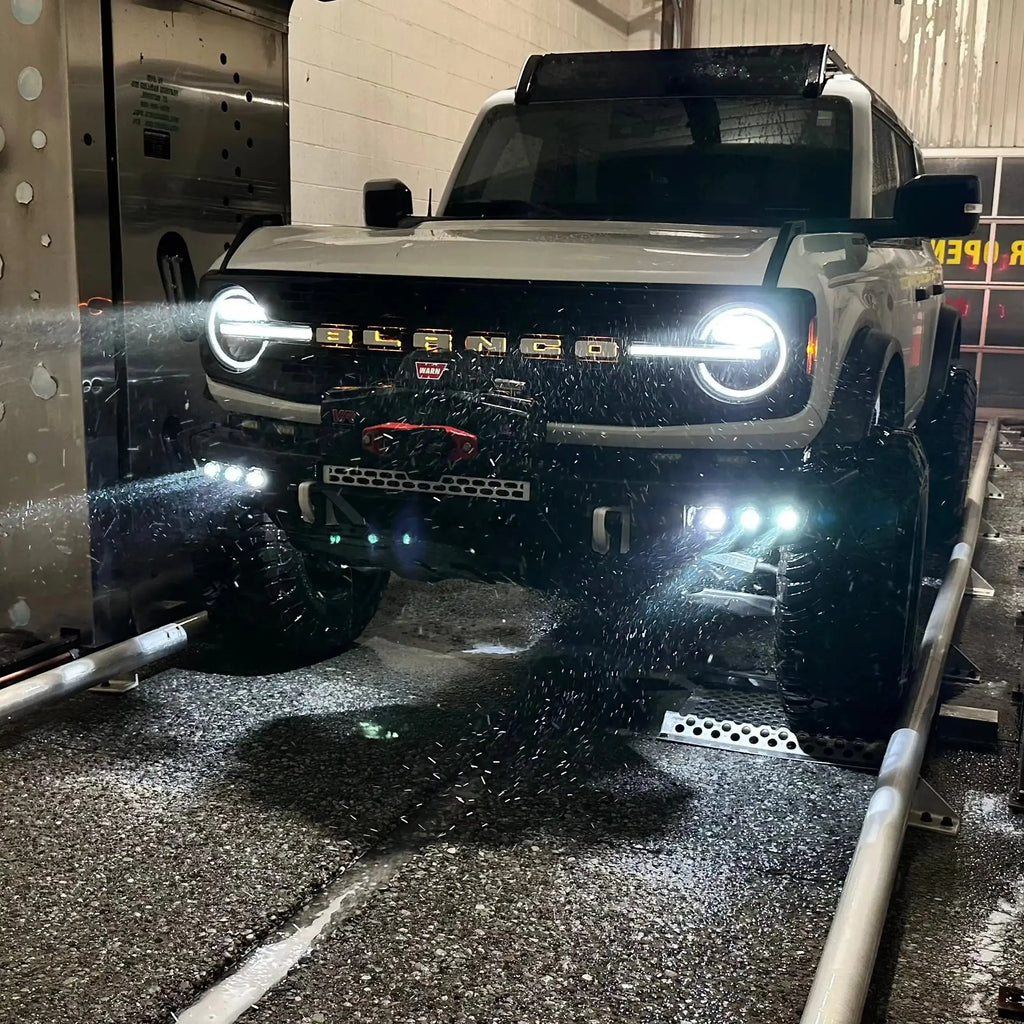 ORACLE Lighting 2021-2026 Ford Bronco Off Road LASER Auxiliary Lights + LED Fog Light Kit for Steel Bumper