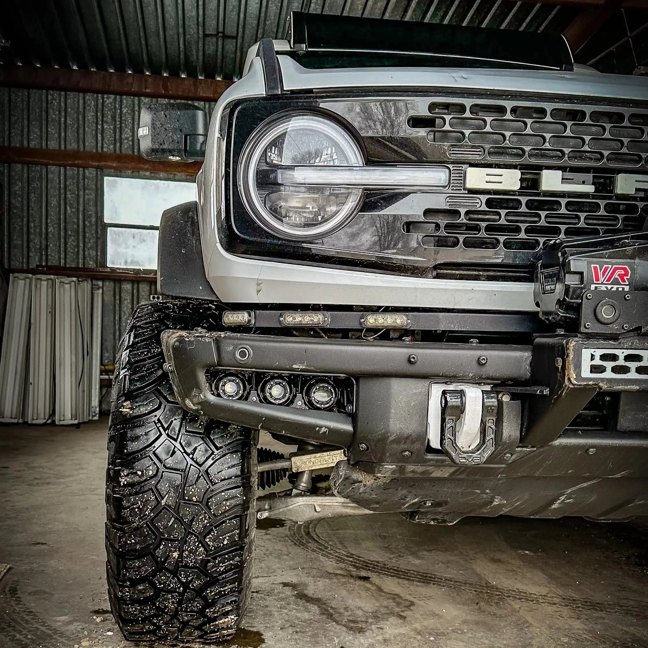 ORACLE Lighting 2021-2026 Ford Bronco Off Road LASER Auxiliary Lights + LED Fog Light Kit for Steel Bumper