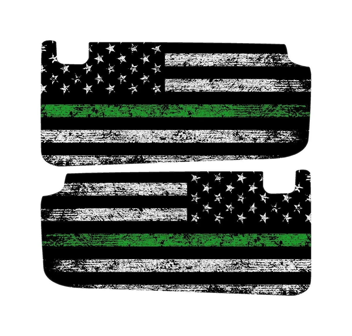 Freedom Series Sun Visor Overlays - 2018+ Wrangler JL / Gladiator JT