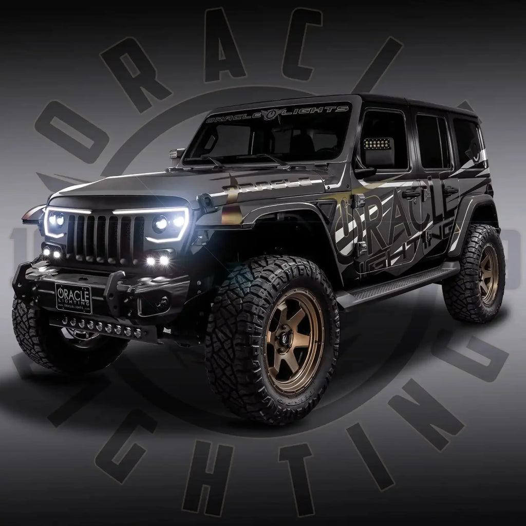 ORACLE Lighting VECTOR™ Pro Series II Full LED Grill for the Jeep Wrangler JL / Gladiator JT