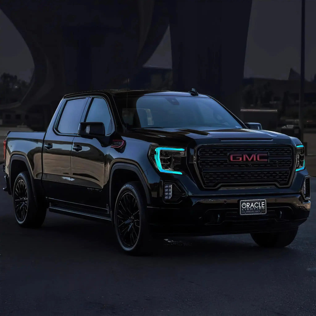 ORACLE Lighting 2019-2022 GMC Sierra 1500 ColorSHIFT RGB+W Headlight DRL Upgrade Kit