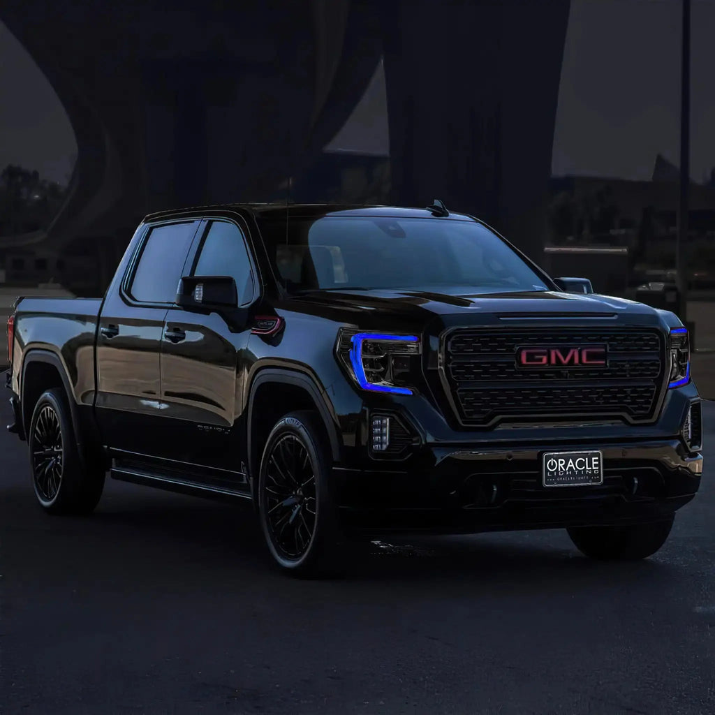 ORACLE Lighting 2019-2022 GMC Sierra 1500 ColorSHIFT RGB+W Headlight DRL Upgrade Kit